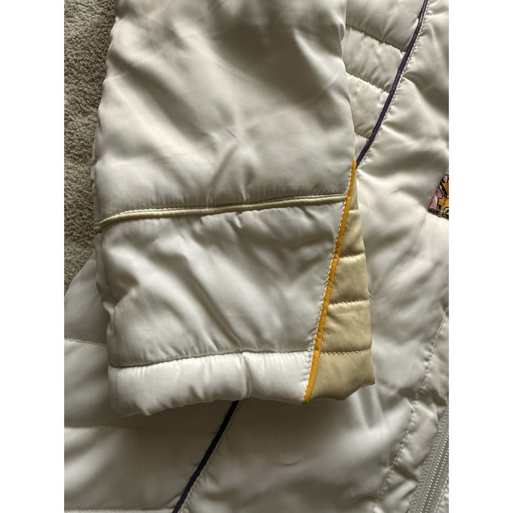 Baby Phat Puffer Jacket Long Women's Size M Color White And Gold - Picture 4 of 14